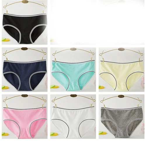 7pcs Горячие Новые 7 шт./лот Нижнее белье женские трусики для девочек; сексуальные хлопковые трусики нижнее белье, детские трусы Calcinhas, нижнее белье кружевные шорты, детское белье, трусики Femme - Цвет: 7pcs