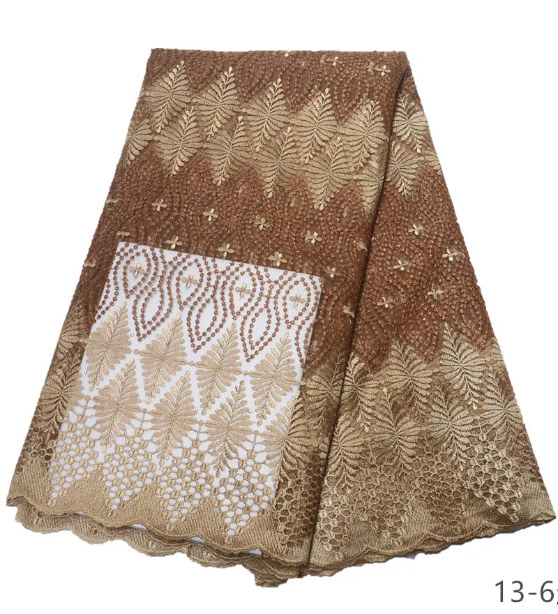 Новейшая темно зеленая африканская кружевная ткань 2019 Высококачественная