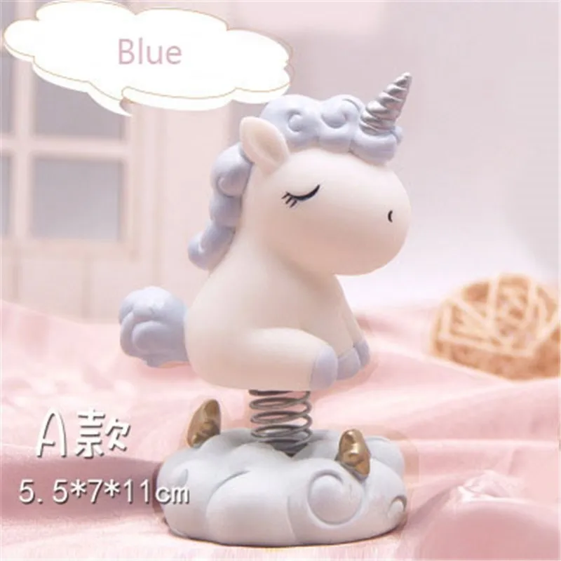 Светодиодный светильник в виде единорога фигурки кукол мультяшный единорог