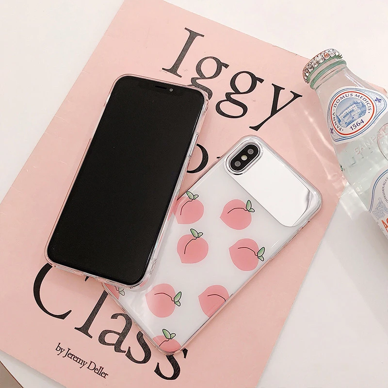 GlamPhone чехол зеркальный розовый персиковый для iPhone 7 8 6 Plus телефона Apple 6s X XS MAX XR