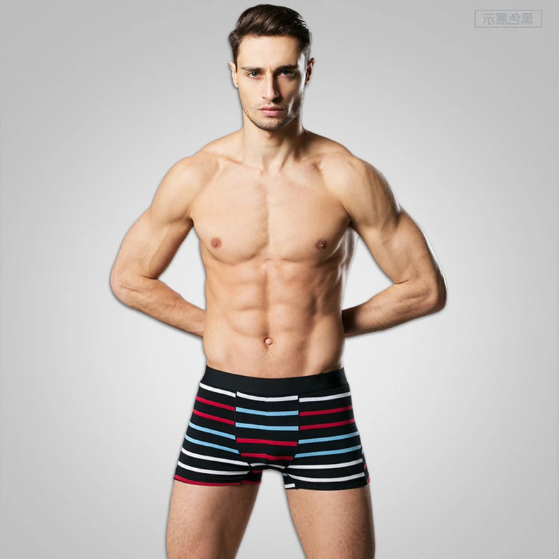 3 шт./партия мужские хлопковые трусы боксеры|Мужские боксеры| |