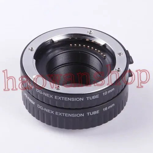 

auto focus AF macro extension tube 10mm 16mm for NEX NEX-7 NEX-6 NEX-5T NEX-5R NEX-3N F3 5N 5C camera
