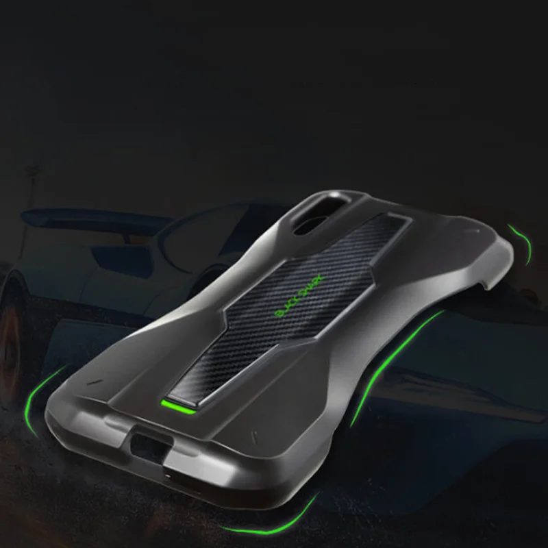 Для xiaomi Black Shark 2 двойной защитный чехол Защита от скольжения дизайн двигателя спортивного автомобиля можно носить с крылом игровой ручкой