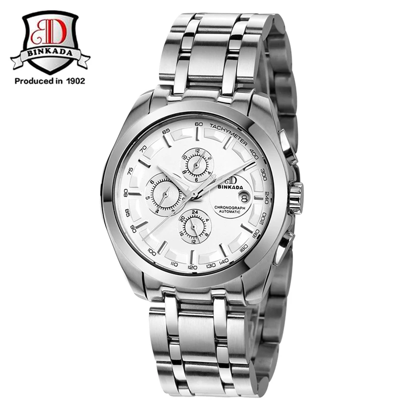 2019 BINKADA модные наручные часы для мужчин самовзводные мужские платье Высокое