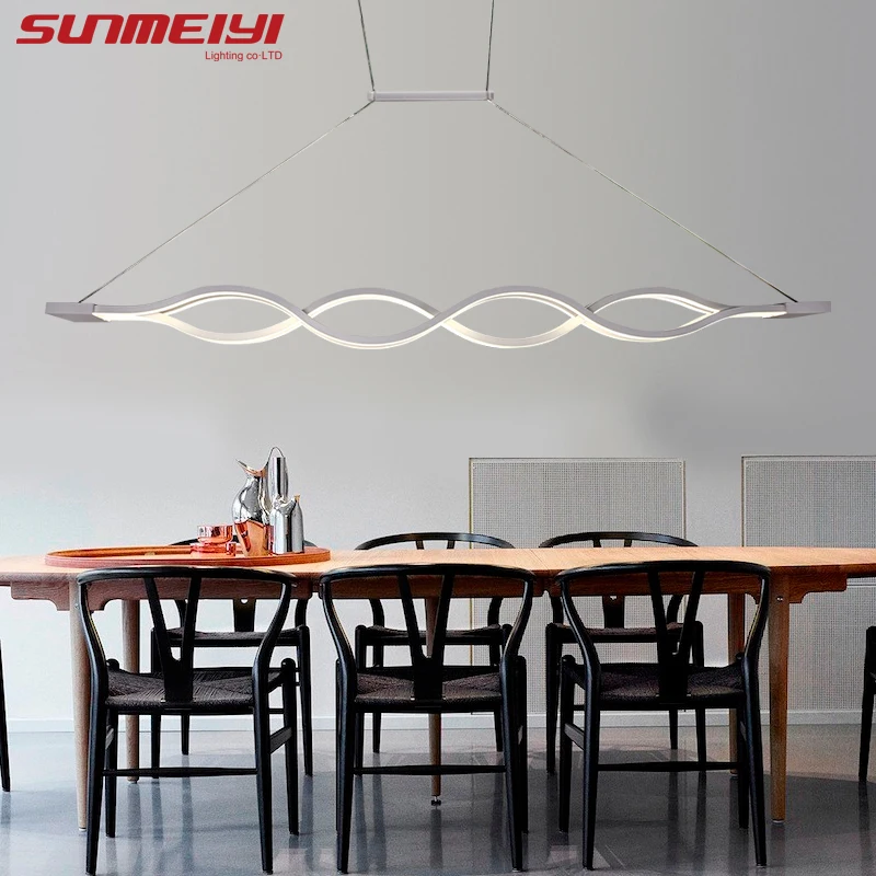 Новый светодиодный подвесной светильник для кухни столовой белая Подвесная