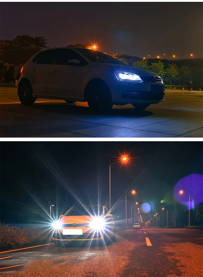 Автомобильный тюнинг для VOLKSWAGEN Polo MK5 Vento Cross Polo светодиодный головной фонарь 2011 2012 2013 комплект фар