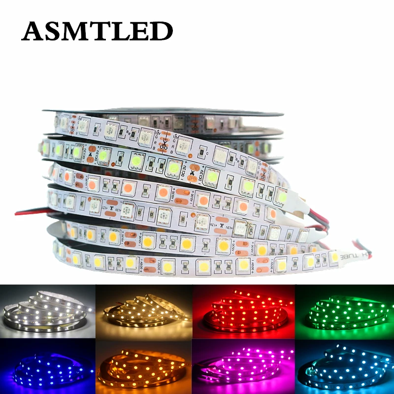 0 5/1/2/3/4/5 м SMD 5050 RGB Светодиодная лента Водонепроницаемая 60 светодиодов/м DC 12 В Fita