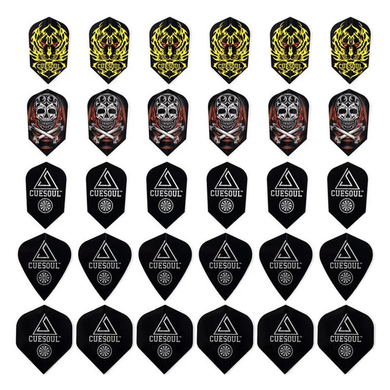 CUESOUL 30pcs 10 Styles Professional Dart Flights For Soft And Steel Tip Darts Slim Flights|dart flights|professional darts flightsprofessional |