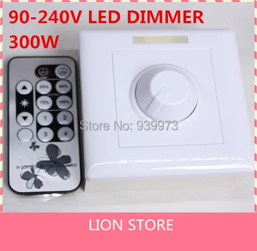 110V 220V 300W 8A ИК Затемнения инфракрасный пульт дистанционного управления 220 V-240 V светодиодный диммер для Светодиодный светильник Точечный светильник 200 Вт с ИК-контроллер