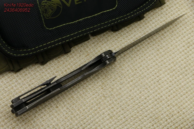 Складной нож VENOM Kevin John S35VN blade TC4 титановые походные охотничьи карманные фруктовые