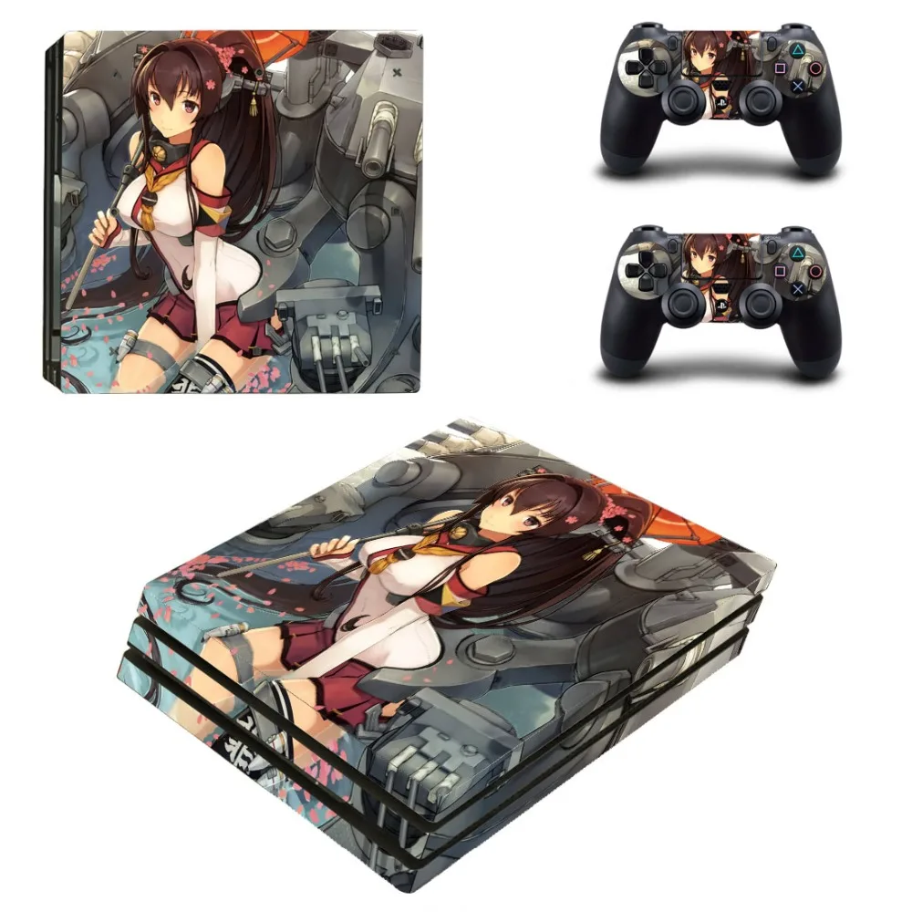 Аниме милая девушка Хацунэ Мику PS4 Pro кожи стикеры Наклейка для playstation 4 консоли и 2 контроллера PS4 Pro кожи Стикеры винил