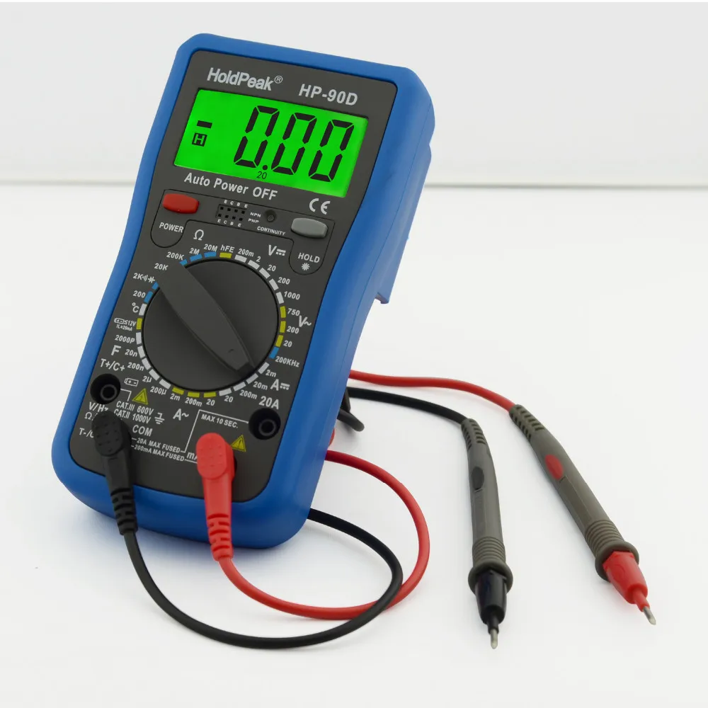 Holdpeak мультиметр Цифровой Профессиональный цифровой метр multimetro Температура