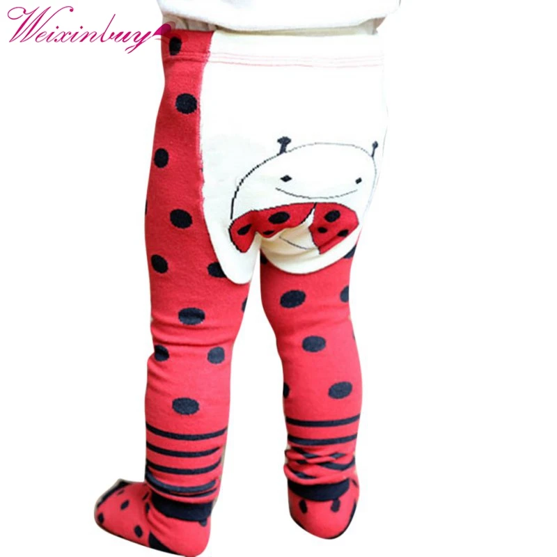 Леггинсы с мультяшным принтом для мальчиков и девочек теплые штаны из ПП LWE56|pants