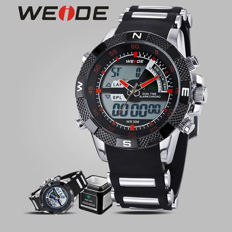 WEIDE мужские часы лучший люксовый бренд автоматические противоударные