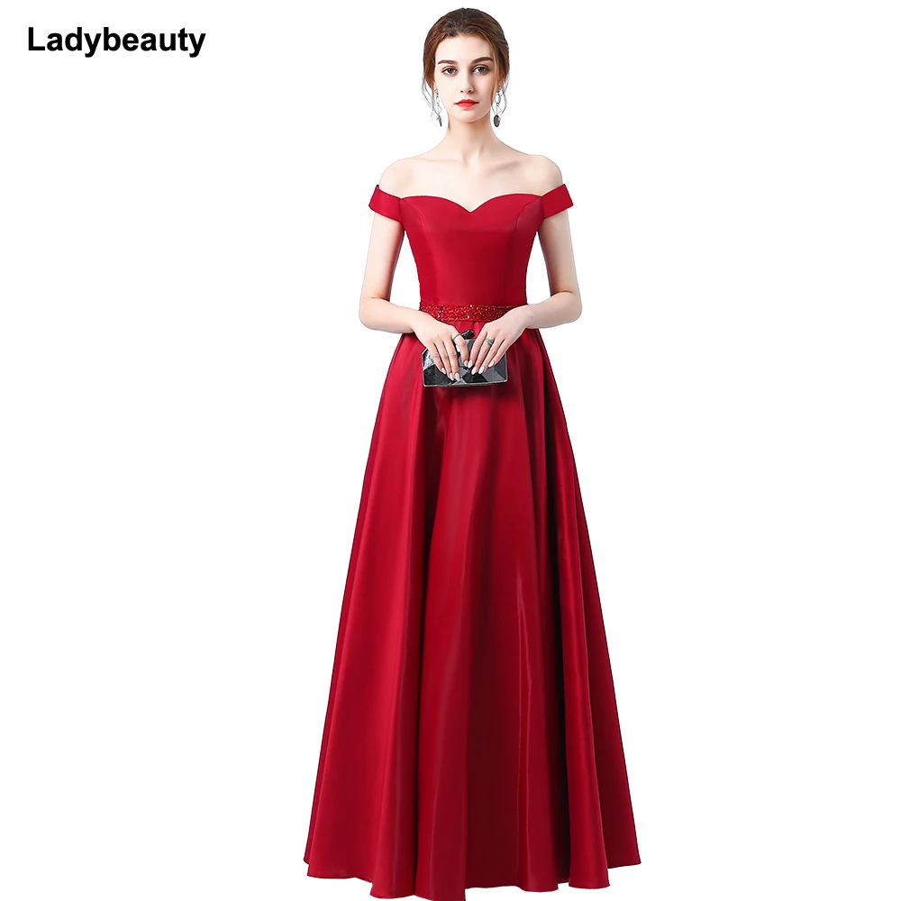 Женское винтажное вечернее платье Ladybeauty длинное ТРАПЕЦИЕВИДНОЕ ПЛАТЬЕ с