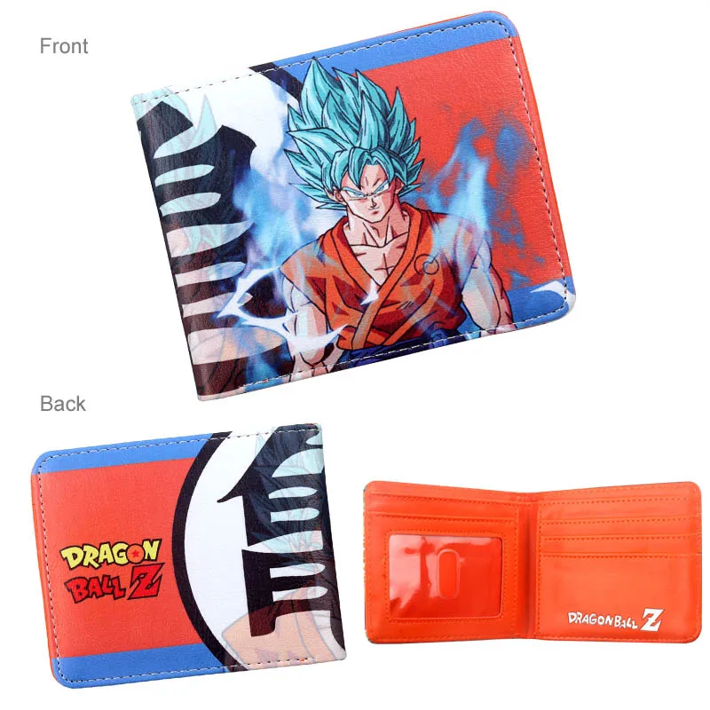 Классический Аниме Dragon Ball Z кошелек Гоку Супер Saiyan студентов держатель кредитной карты кошелек Двойные ID Наличные Кошелек - Цвет: DBZ-01