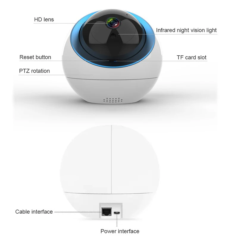 DAYTECH WiFi IP камера безопасности CCTV монитор беспроводная мини P2P двухсторонняя аудио
