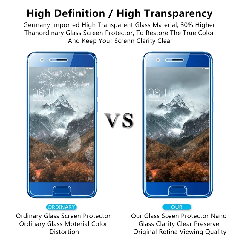 RUIPHONE 2.5D 0 26 мм 9H Premium закаленное стекло для Huawei Honor 9 Защита экрана закаленная
