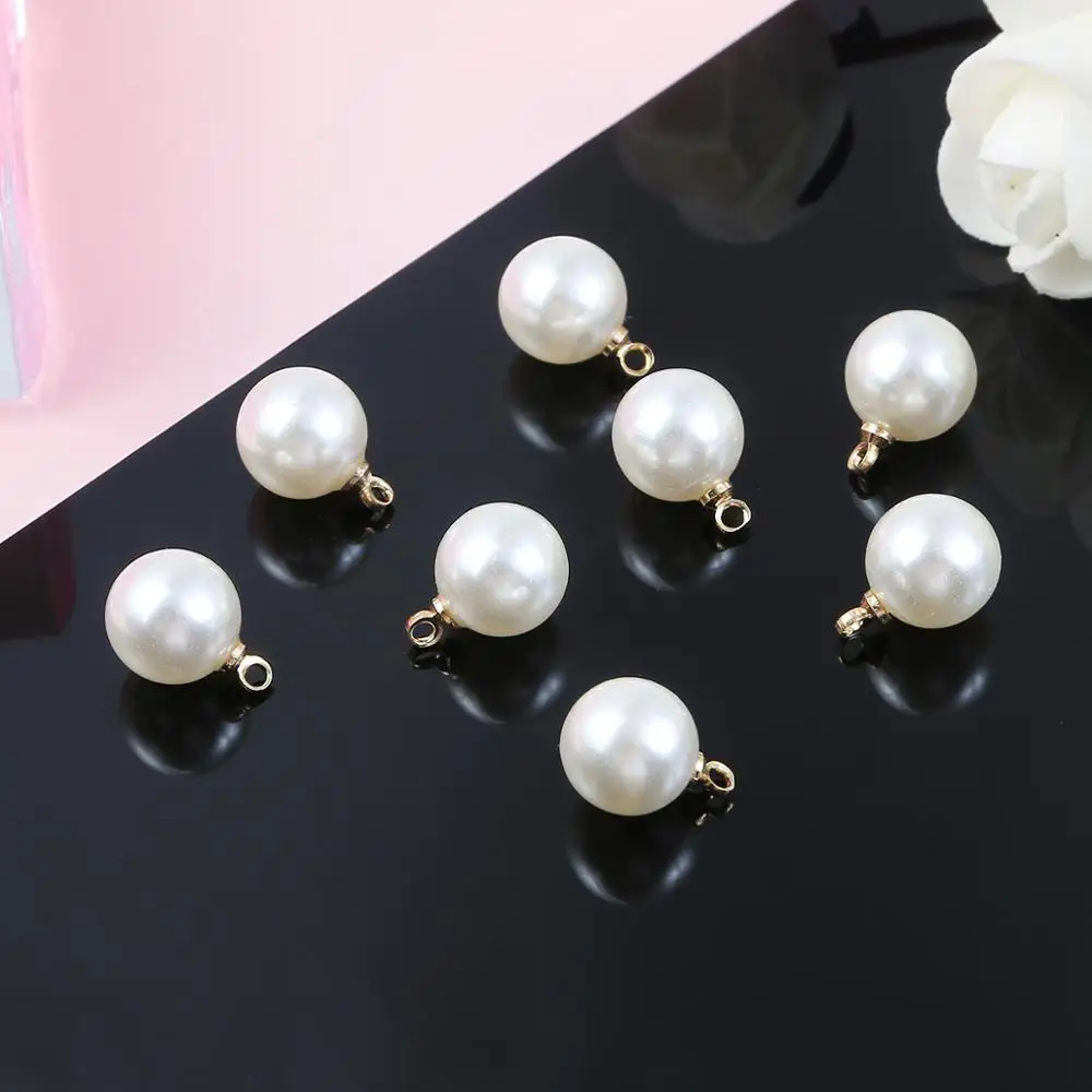 Жемчужные бусины IvroyWhite Pearl Charm DIY из АБС-пластика для изготовления сережек, ожерелий, ювелирных изделий для женщин, подарочные украшения для рукоделия, 10, шт.пакет, 6 мм, 8 мм, 10 мм (art.: 3a354527f3e) - 3a354527f3e