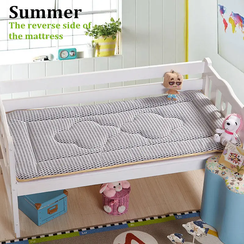 ALWAYSME портативная детская кроватка и матрас для малышей 70x140 см, дышащий, одна сторона, лето, другая сторона для зимы