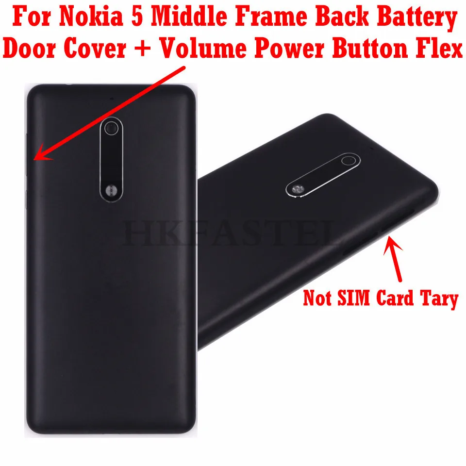 Оригинальный Корпус для Nokia 5 внутренняя рамка ЖК дисплея задняя крышка