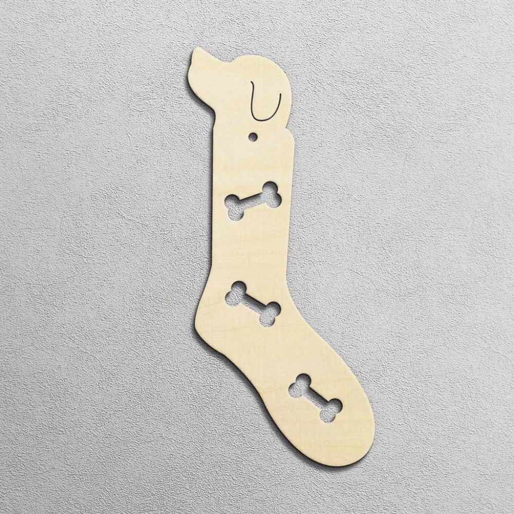 2 шт. носки из натурального дерева с вырезами для собак деревянные ручной