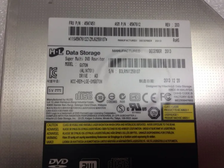 Ноутбук ThinkpadT400 T400S T410 T410P T410S T420S T430S W500 со встроенным DVDRW FRU: 45N7451