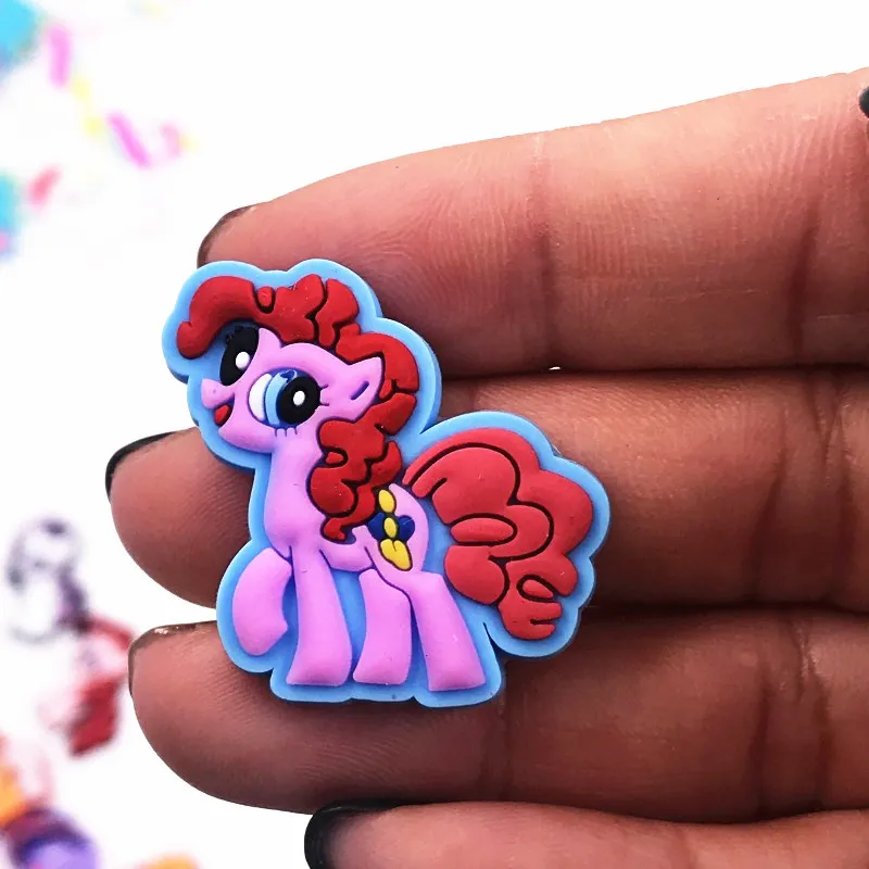 Оптовая продажа 100 шт. My Little Poni Единорог Лошадь ПВХ плоская задняя часть Diy