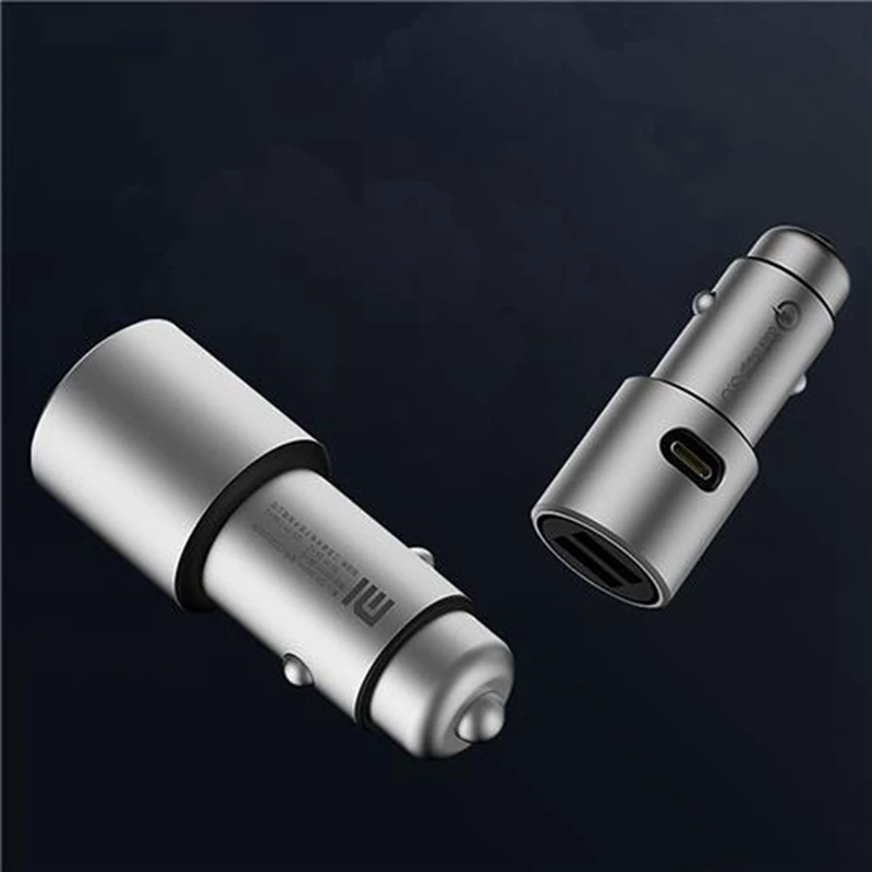 Xiaomi CarCharger Quick Charge 3,0 5 V/3A Dual USB 9 V/2A 12 V/1.5A для iOS Android для iPhone X 7 8 Plus samsung Xiaomi