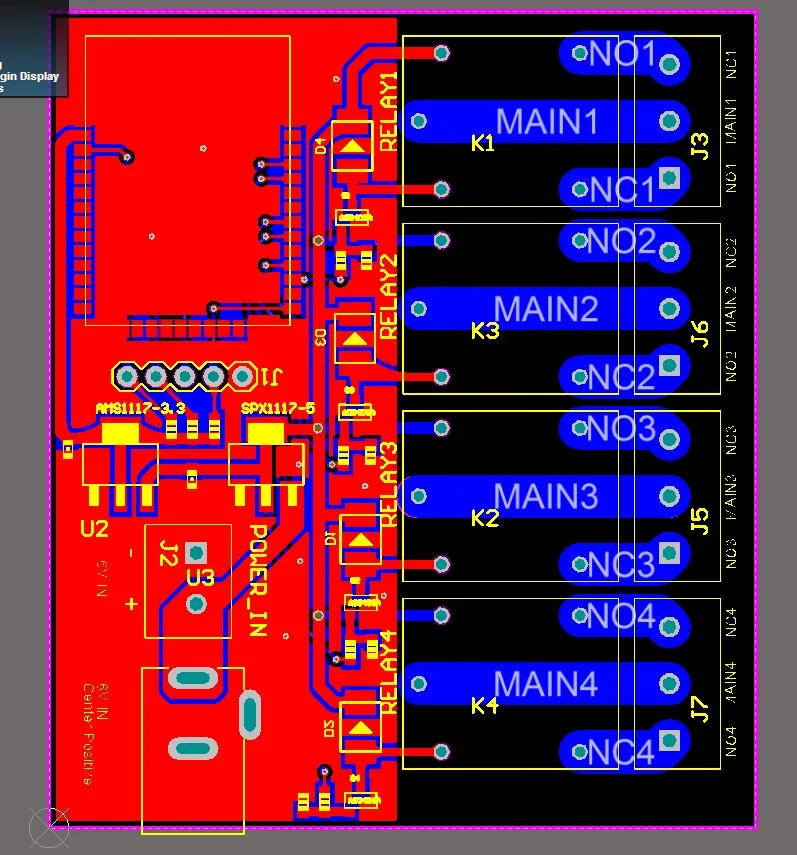 ESP32S 4 канала Wi-Fi Bluetooth сетевой релейный модуль IOT телефон приложение управление, Поддержка Android приложение для умного дома DIYMall