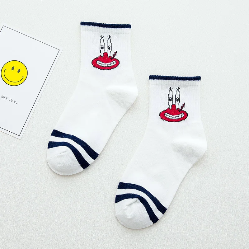 2 Dreamlikelin/короткие женские носки с героями мультфильмов Harajuku милые носки до лодыжки хипстер осенние забавные женские носки - Цвет: 2