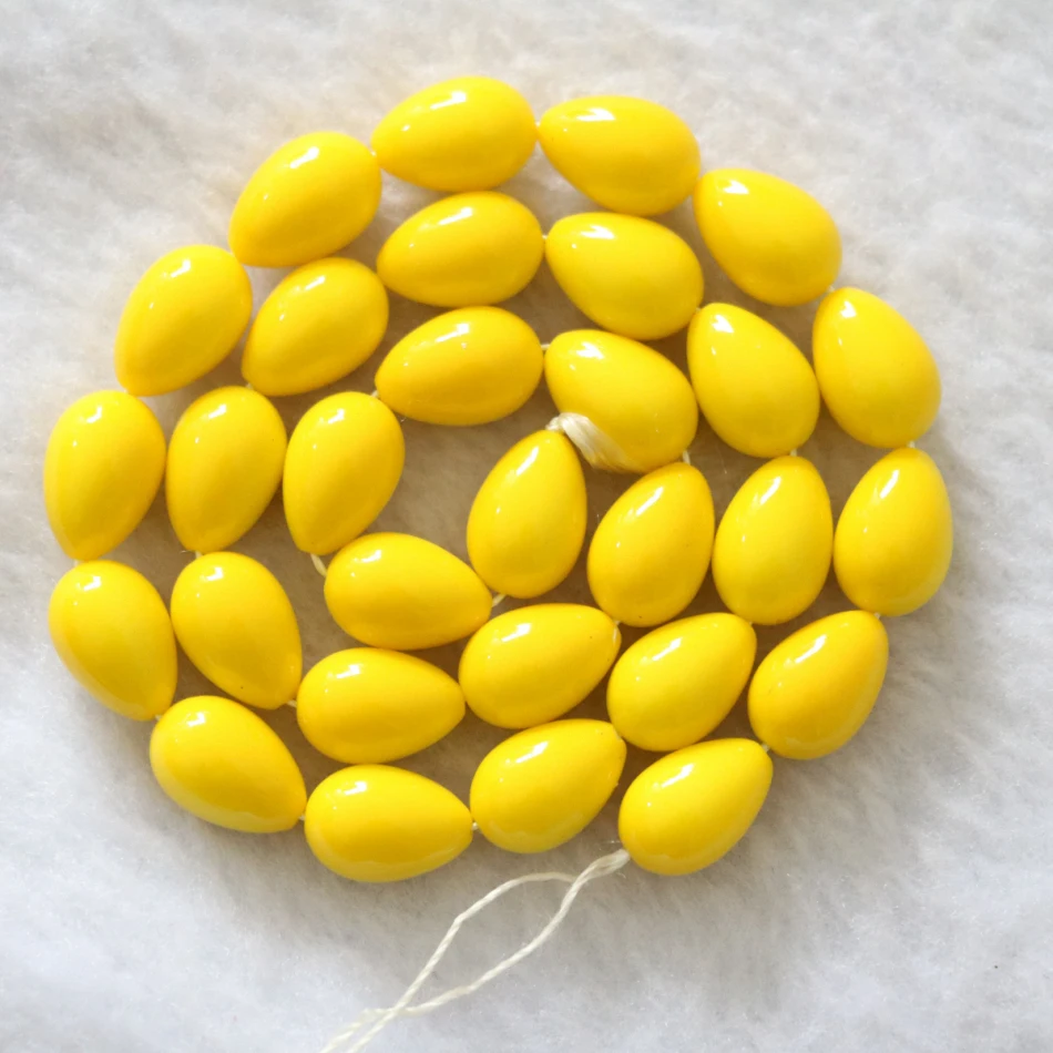 Стеклянные бусины с имитацией кораллового каплевидного цвета 7 Х9 мм | Украшения и