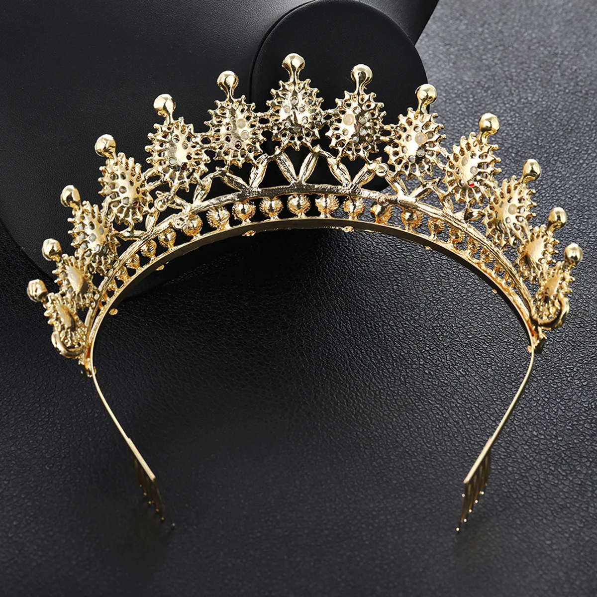 Большая корона головной убор свадебная тиара невесты свадебный макияж Принцесса