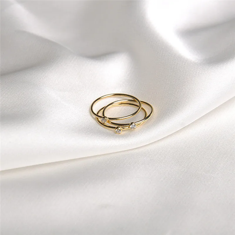 Женские кольца из нержавеющей стали золотистого цвета геометрической формы с