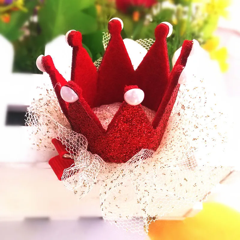 M MISM Новое поступление девушки пряжа аксессуары для волос с жемчугом корона в