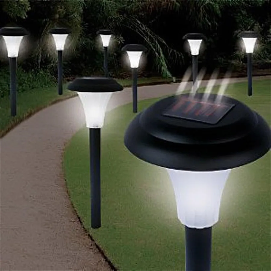 

BEIAIDI 6pcs Solar LED Stake Lantern Light Outdoor Landscape Fence Spike Spotlight Waterproof Lawn Lamp For Garden Pathway Patio