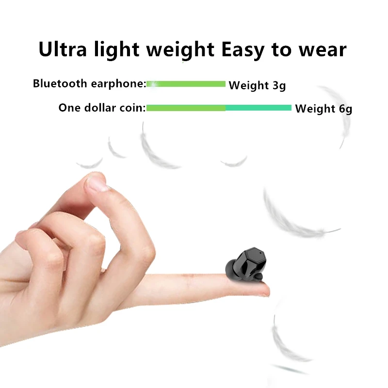 Бизнес X8 TWS Bluetooth в ухо истинные беспроводные наушники стерео 3D HIFI звуковой