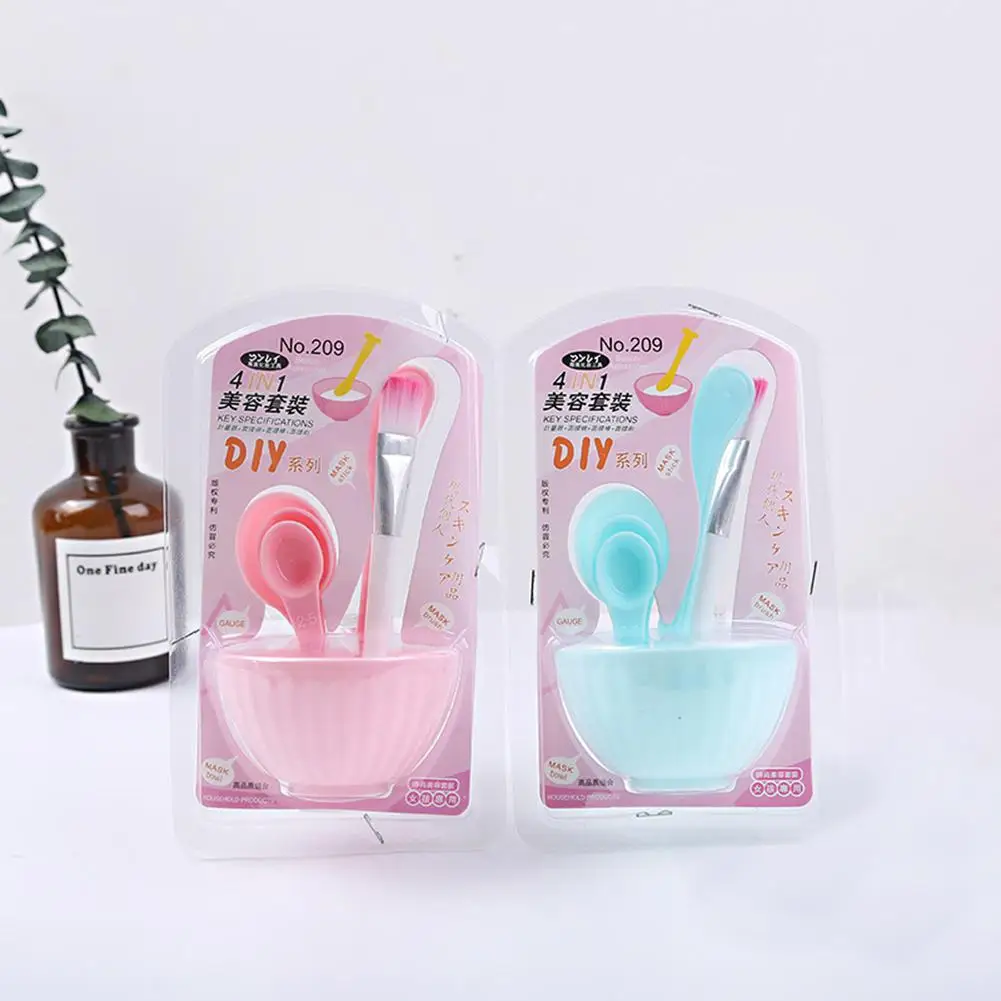 HobbyLane 4 шт пластиковая щетка и чашка для смешивания масок костюмов миска ложка
