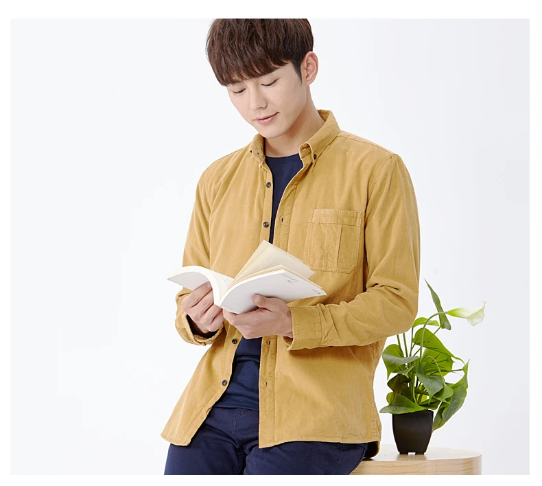 Winter trends men cotton corduroy warm shirt long-sleeved men plus cashmere thick shirt men brand autumn shirts men camisa S-4XL