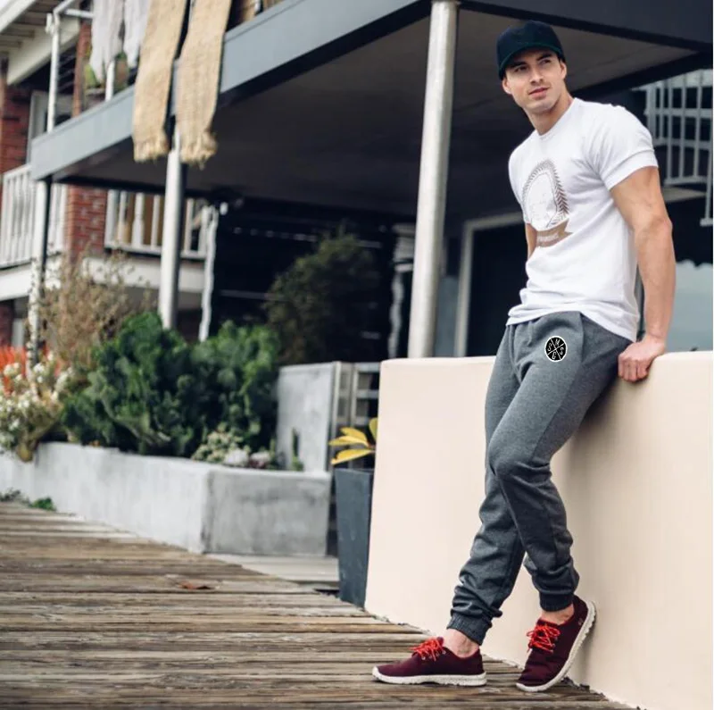 Jogging Pants Men Gym Training Sportswear Joggers Sports Cotton Running Sweat Fitness Sweatpants | Спорт и развлечения