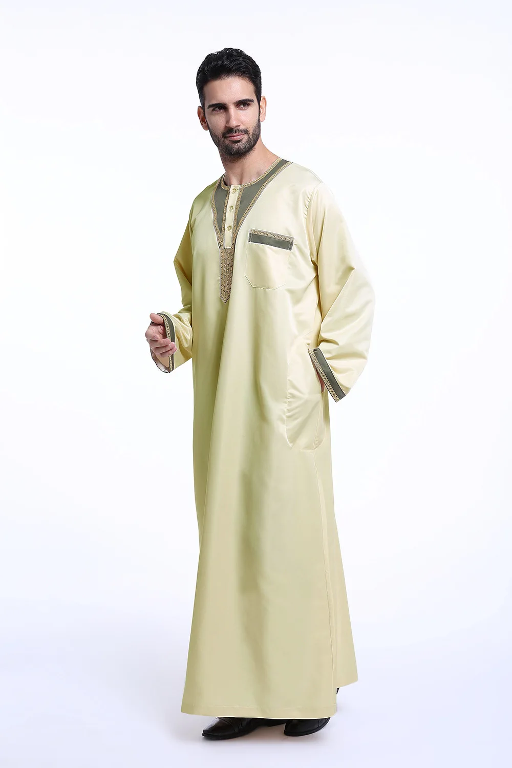 Arab jubba tobe Musulman Арабская абайя платье с длинными рукавами Arabe Саудовская Аравия
