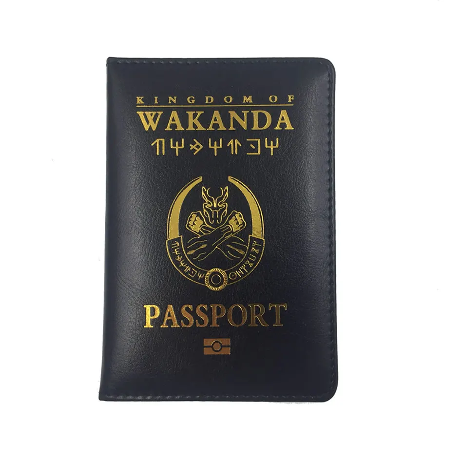 Аксессуары для путешествий, держатель для паспорта Wakanda, для женщин, функциональный, из искусственной кожи, чехол для хранения, органайзер, бизнес, для кредитных карт, кошелек, чехол