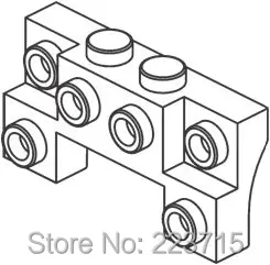 

*Brick 1x2 w. bows 2 sides* 20pcsDIY enlighten block brick part No., Compatible With Other Assembles Particles