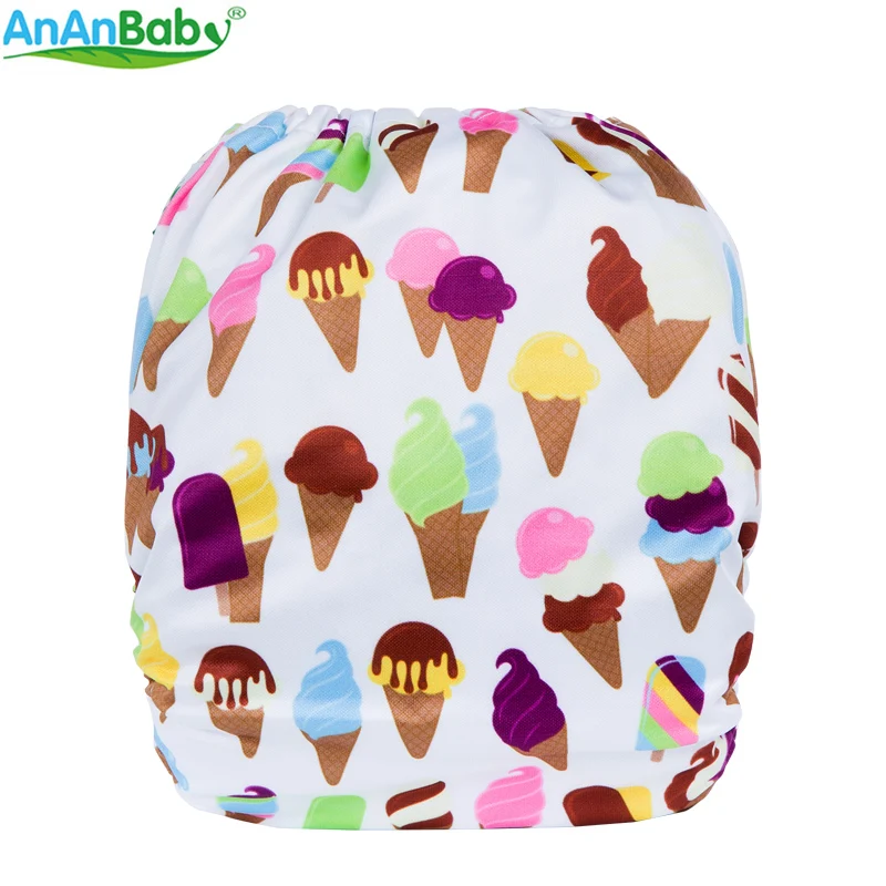 2018 Ananbaby Многоразовые и моющиеся подгузники с шт. 1 из микрофибры вставки серии P |