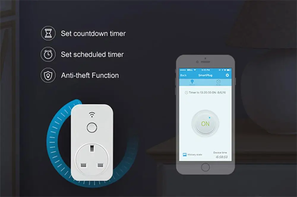 Broadlink пульт дистанционного управления таймер разъем SP2 SP3S работать с Alexa Google Home умный дом приложение ZA в BR UK AU EU штекер