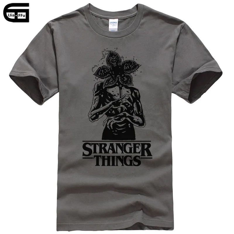 New Street Brand Stranger Things T Shirt Men Funny Strange Demogorgon T-shirt Summer Short Sleeve Print Tee Male Clothing T214