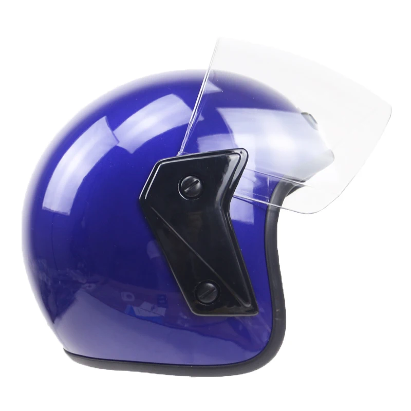 Мотоциклетный шлем с открытым лицом безопасный для езды на велосипеде и скутере 5