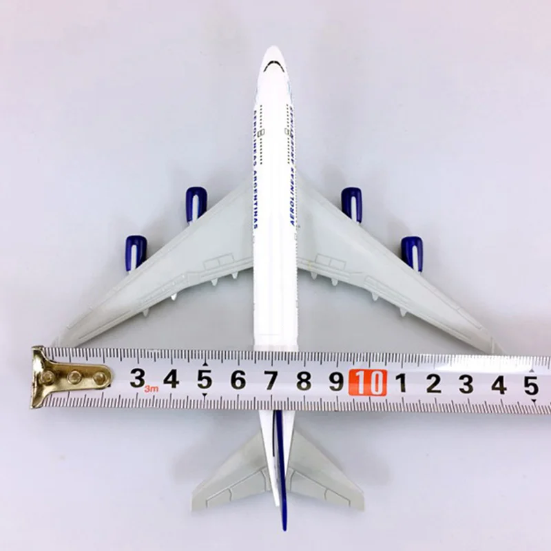 16 см 1:400 Boeing B747-400 модель Argentine Airlines с базой Airbus металлический сплав самолет коллекция дисплей или подарок для детей