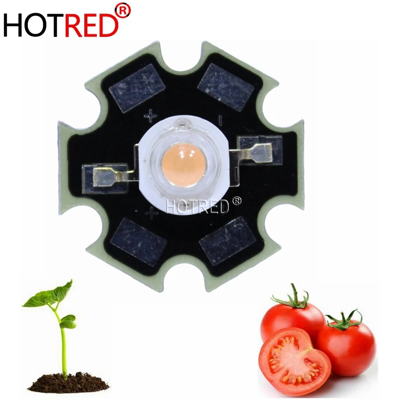 

10pcs New Arrival , 3w full spectrum led chip , 400nm~840nm with bridgelux for medical plant grow ,suit for all stage with pcb