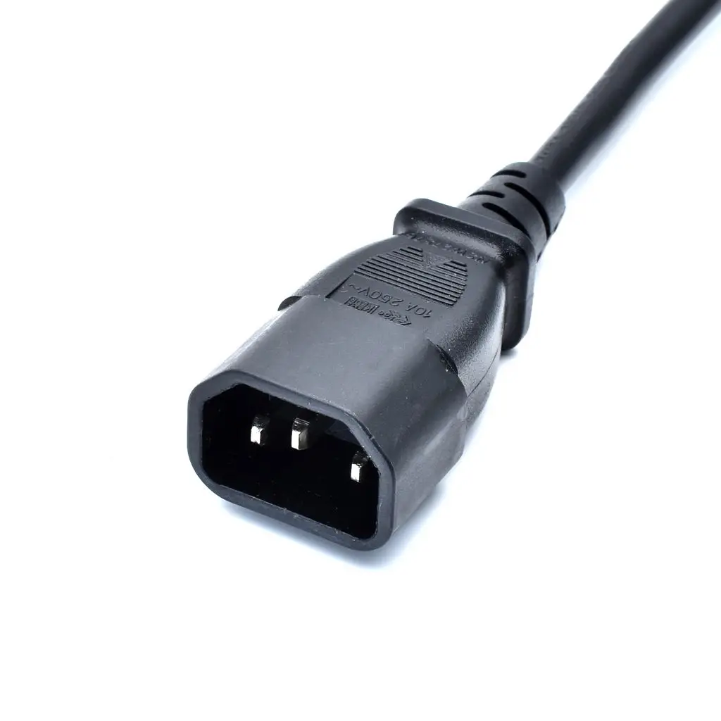 Фото Штепсельная Вилка IEC C14 для штекера 2x C13 гнездовой разъем Y удлинитель питания 0 6 м/1 Штепсельная Вилка IEC C14 для штекера 2x C13 гнездовой разъем Y удлинитель питания 0 6 м/1